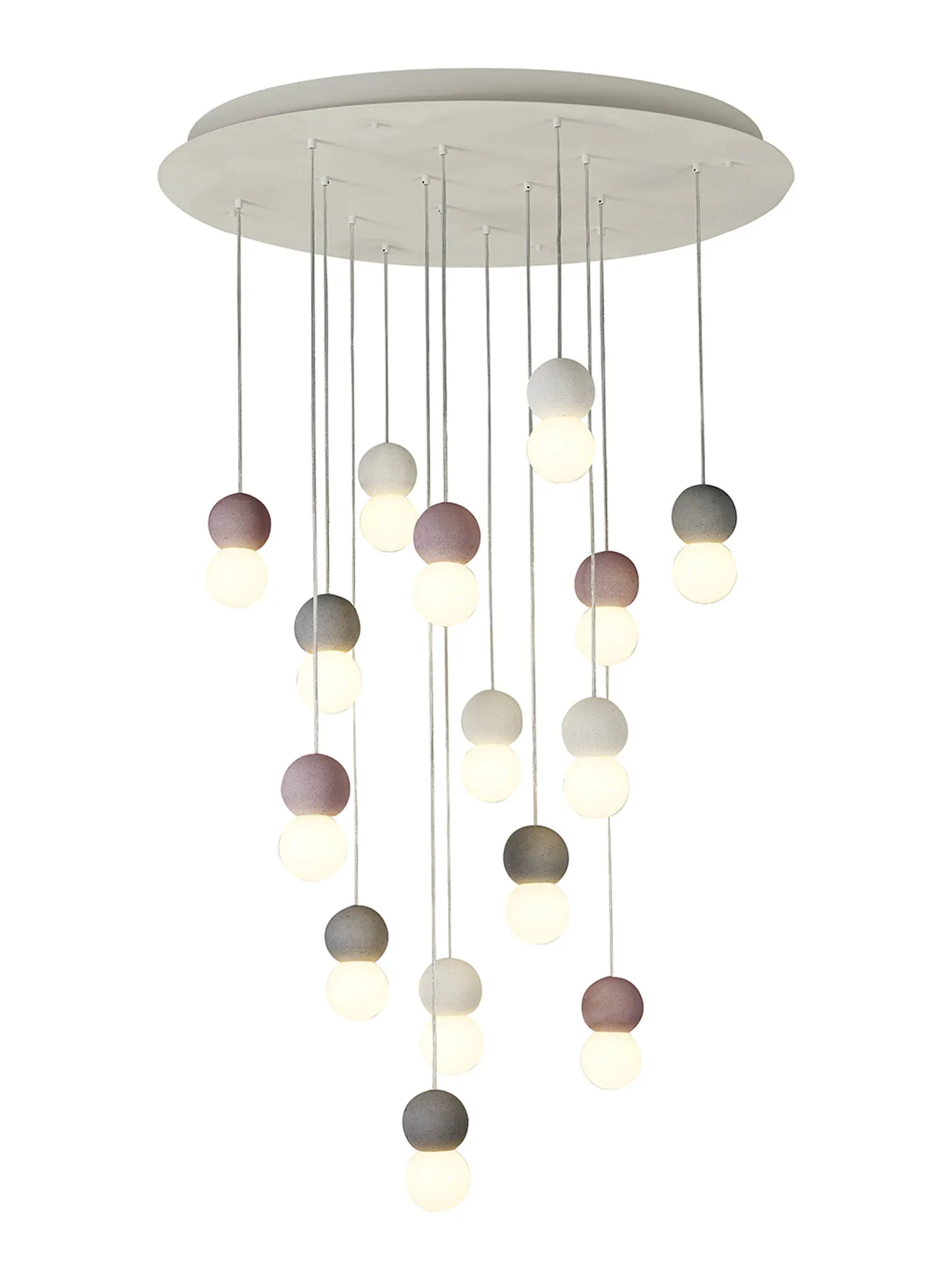 M7620  Galaxia Pendant 15 Light (22kg) White